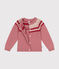 Cardigan van jacquard uit wol en katoen voor meisjes roze ROSEWOOD/ AVALANCHE