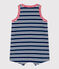 Combinaison Petit Bateau X Snoopy en jersey léger bébé bleu MEDIEVAL/blanc MULTICO