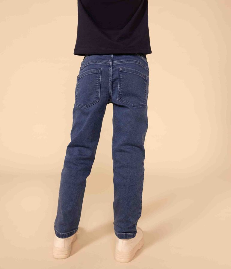 Broek in denim voor jongens, regular fit blauw BLEU DELAVE