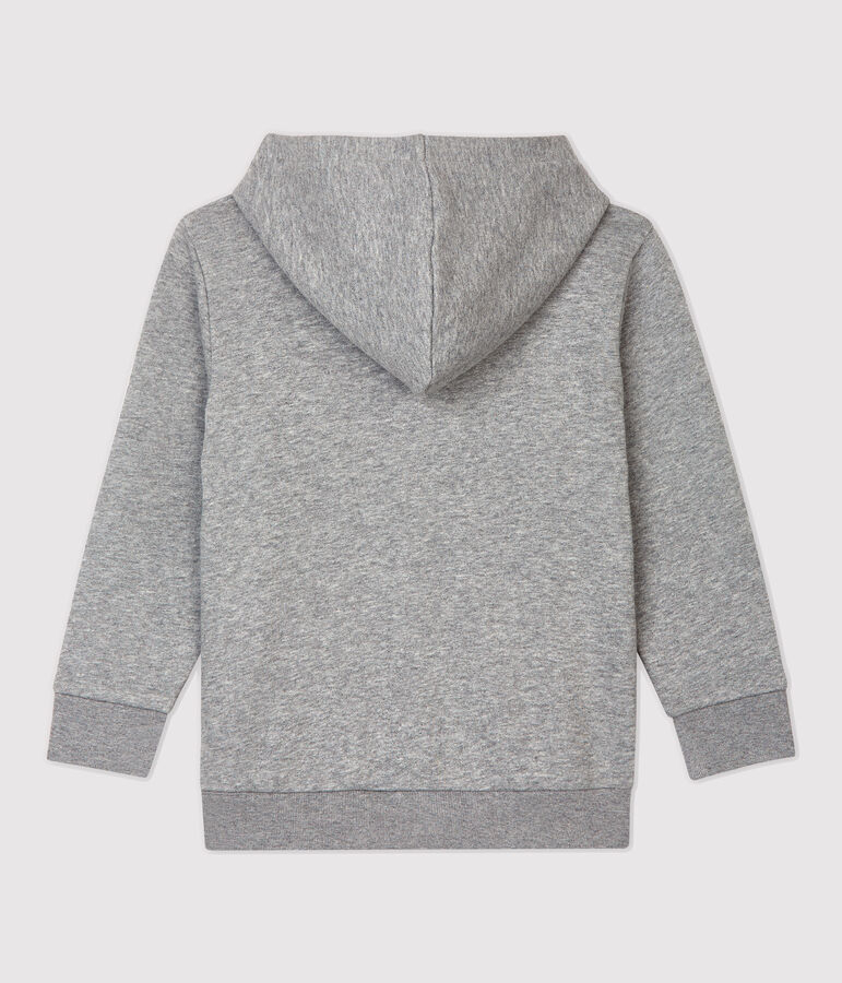 Sweatshirt &agrave; capuche enfant fille / gar&ccedil;on gris