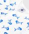 Dors bien sans pied en coton blanc/bleu/multicouleur