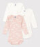 Set van 3 katoenen body's met lange mouwen en wolkenprint voor baby's variante 1