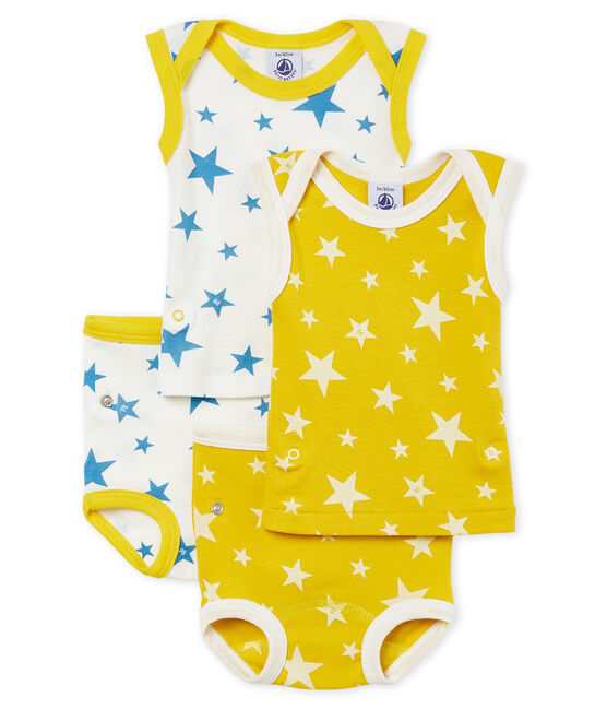Duo van 2-in-1 body-broekjes voor babyjongens variante 1