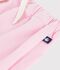 Short enfant en coton uni rose clair