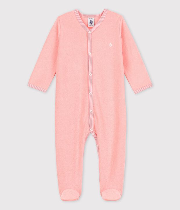 Dors-bien b&eacute;b&eacute; en bouclette &eacute;ponge rose