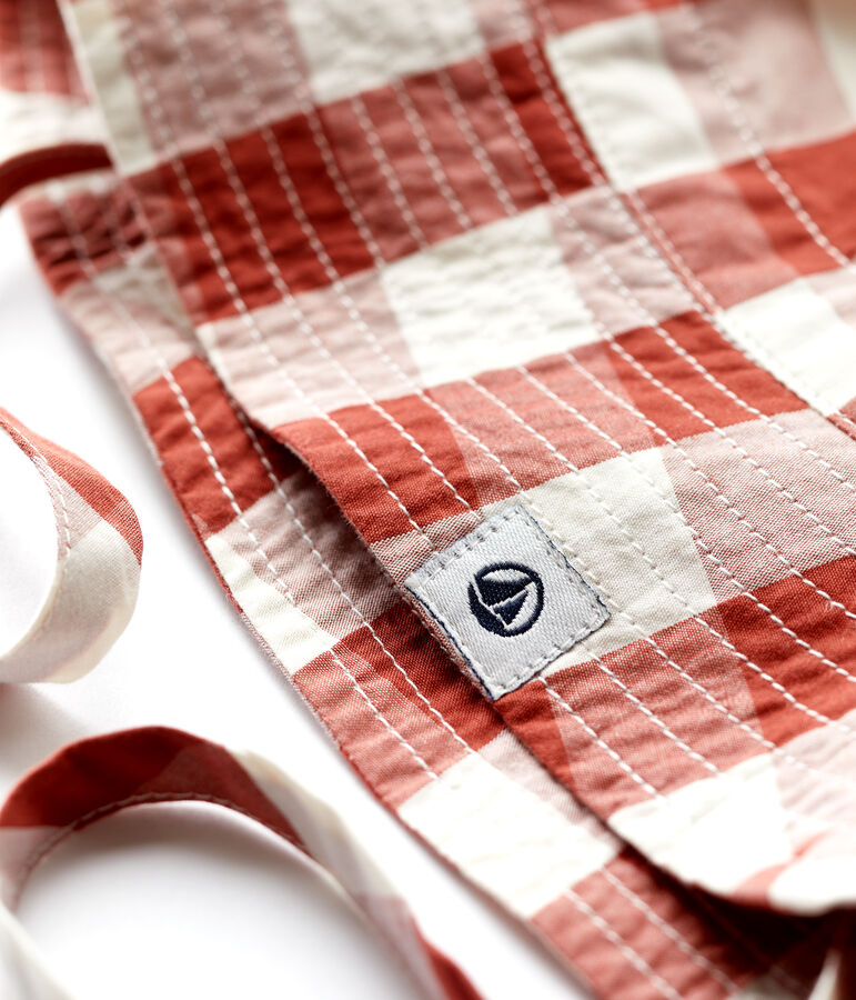 Bob Vichy voor baby's bruin/ecru