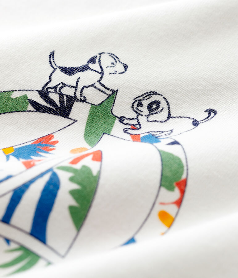 Katoenen sweatshirt voor baby's. wit