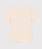 Meisjes-T-shirt van jersey met korte mouwen ecru AVALANCHE