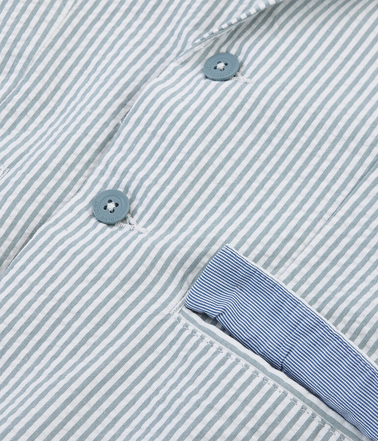 Veste enfant gar&ccedil;on bleu FONTAINE/blanc MARSHMALLOW