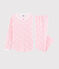 Pyjama fleur rose petite fille en côte blanc MARSHMALLOW/rose GRETEL