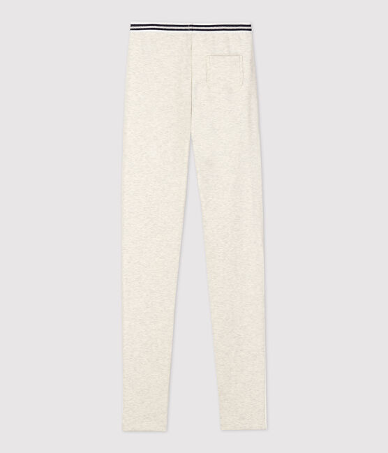 Jegging en coton élasthanne enfant fille beige MONTELIMAR CHINE
