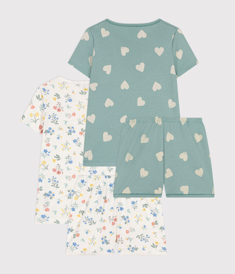 Set met 2 katoenen korte pyjama's voor kinderen multicouleur