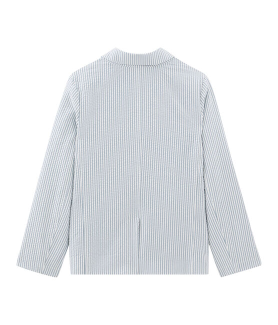 Jongensblazer blauw FONTAINE/wit MARSHMALLOW