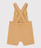 Salopette courte en denim de couleur bébé beige TOURONE