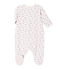 Pyjama in tubic met print voor babymeisjes blauw BOCAL/wit MULTICO