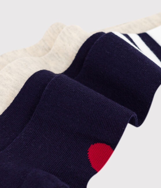 2 broekkousen van katoenjersey voor baby's blauw SOIR/ MONTELIMAR