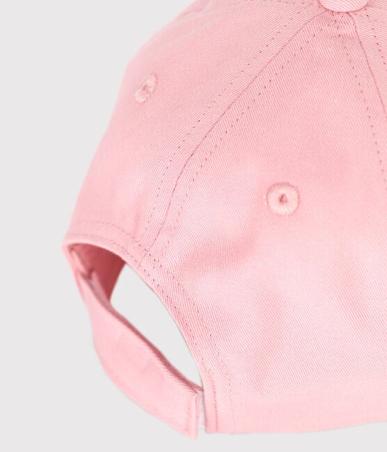 Roze katoenen kinderbootpetje voor meisjes roze CHARME