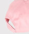 Roze katoenen kinderbootpetje voor meisjes roze CHARME