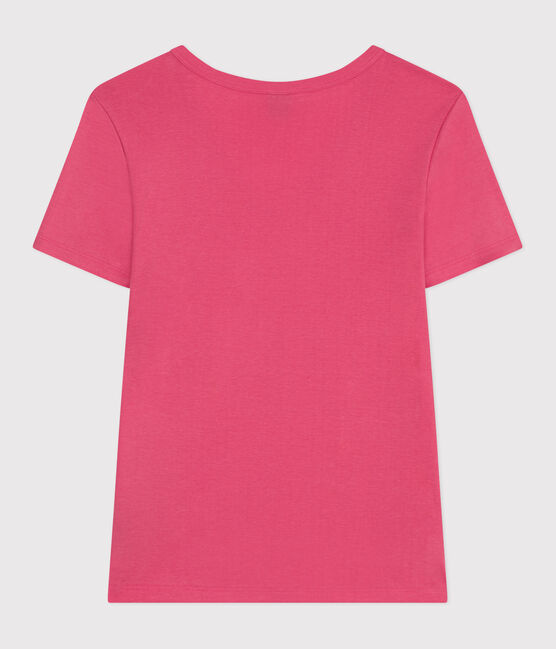 L'Iconique, gestreept katoenen T-shirt voor dames roze PEONIA