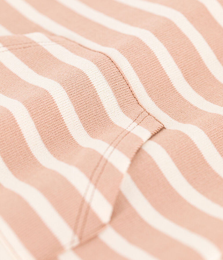 Kort pakje zonder mouwen in dikke gestreepte jerseystof voor baby's VINTAGE/ AVALANCHE