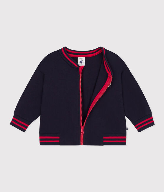 Teddy van dikke jerseystof voor baby's blauw SMOKING