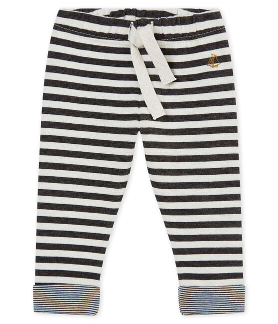 Pantalon rayé bébé garçon noir CITY/blanc MARSHMALLOW