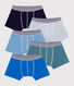 Setje met effen katoenen boxershorts voor kinderen