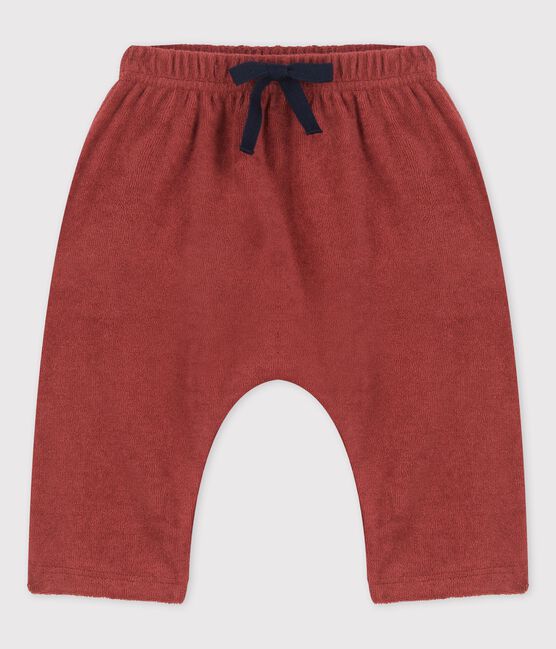 Pantalon sarouel en bouclette éponge bébé marron OMBRIE