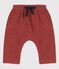 Pantalon sarouel en bouclette éponge bébé marron OMBRIE