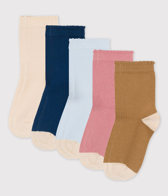Lot de 5 paires de chaussettes enfant fille variante 1