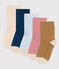 Lot de 5 paires de chaussettes enfant fille variante 1