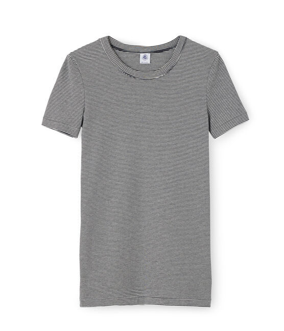 Iconisch damesshirt blauw SMOKING/wit MARSHMALLOW