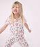 Pyjama capri enfant en coton imprimé fleuri rose FLEUR/blanc MULTICO