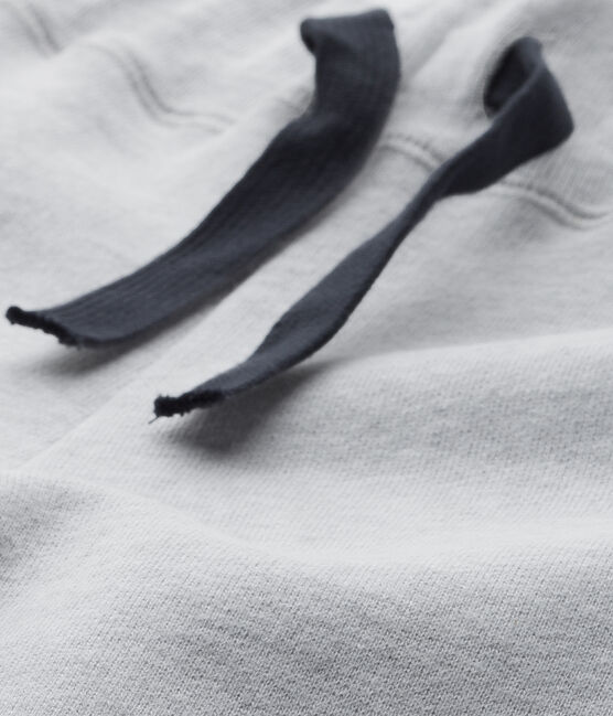 Pantalon de jogging garçon en molleton gris POUSSIERE CHINE