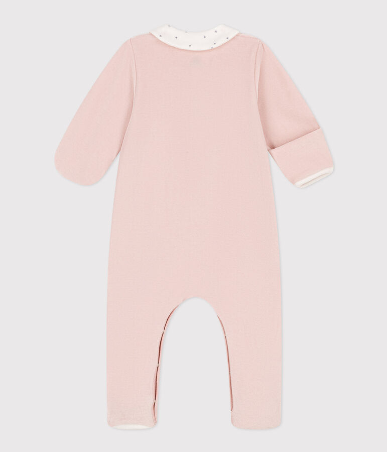 Babypyjama van velours roze SALINE