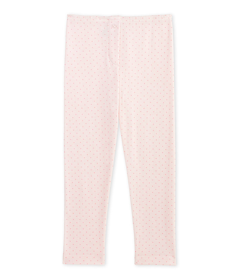 Legging fille en laine et coton rose VIENNE/rose GRETEL