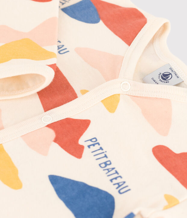 Babypyjama in tubic ecru/multicouleur