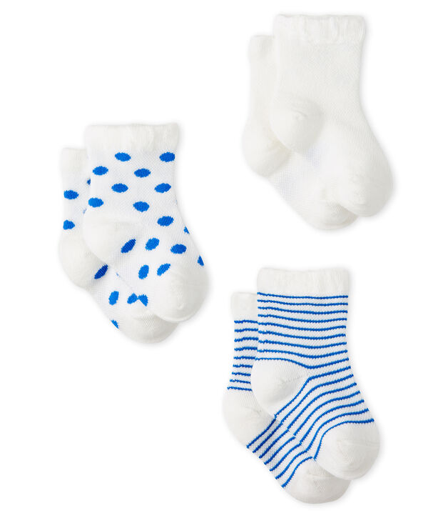 Lot de 3 paires de chaussettes l&eacute;g&egrave;res b&eacute;b&eacute; fille multicouleur