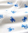 Dors-bien bébé en coton biologique blanc MARSHMALLOW/bleu BRASIER