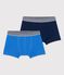 Set van 2 boxershorts voor jongens in katoen en elastaan variante 1