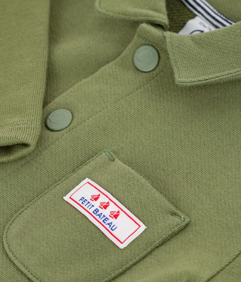 Lang pakje van effen katoen voor baby's groen OLIVINE