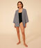 Kimono rayé femme bleu SMOKING/blanc MARSHMALLOW