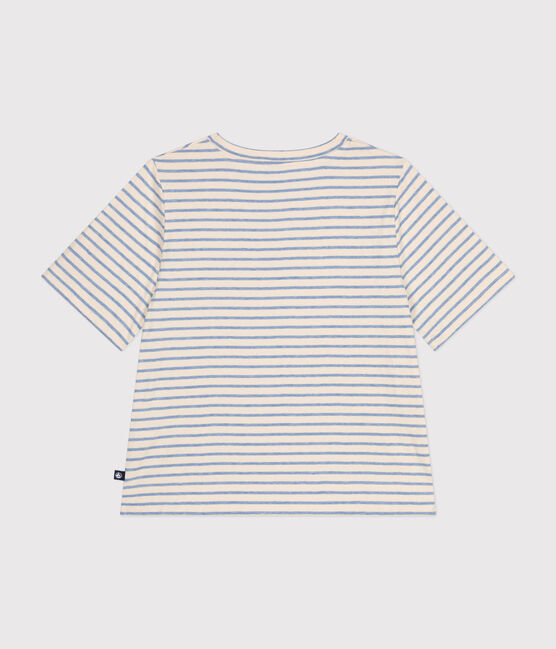 Le Boxy, dames-T-shirt van tubic wit AVALANCHE/ SKY CHINE