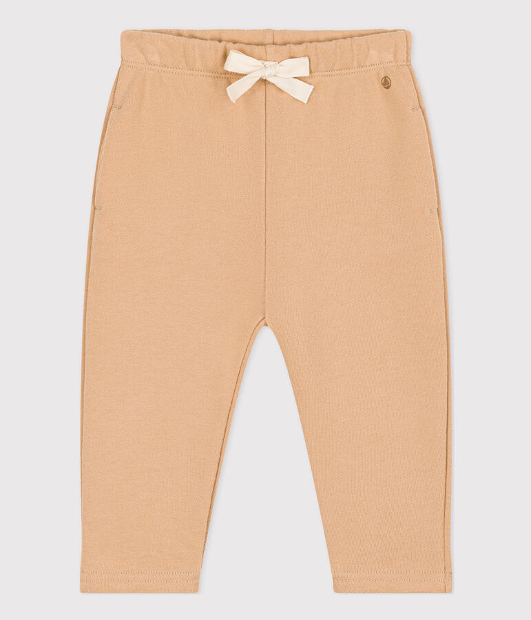 Pantalon en molleton b&eacute;b&eacute; beige