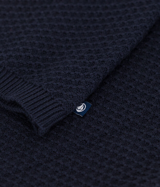 Cardigan en coton enfant fille bleu marine