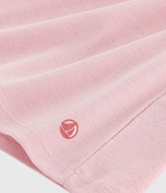 Katoenen dames-T-shirt met korte mouwen - L'Iconique roze JOLI