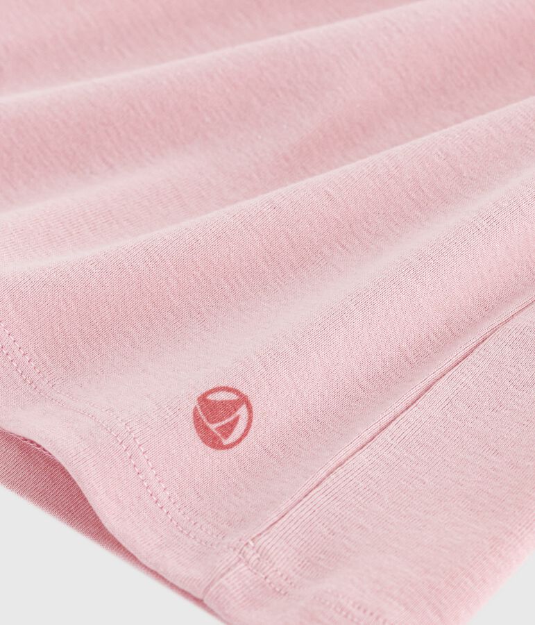 Tee-shirt femme l'iconique en coton manches courtes rose