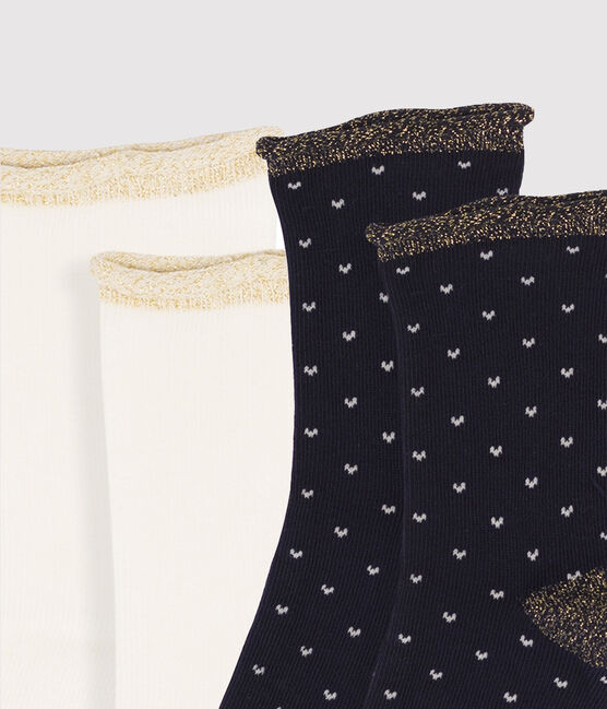 Lot de 2 paires de chaussettes enfant fille variante 2