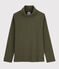 Sous-pull en coton enfant fille / garçon vert MILITARY