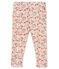 Leggin met print en ruches babymeisje wit MARSHMALLOW/wit MULTICO